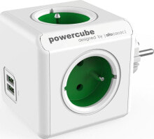 Умные удлинители и сетевые фильтры powerCube Original USB splitter green (2202GN / FROUPC)