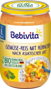 Menü Gemüse-Reis mit Hühnchen nach asiatischer Art, ab dem 8. Monat, 220 g