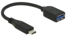 DeLOCK USB 3.1 Gen 2 Type-C/Typ-A USB 3.1 Gen 2 Type-A Черный 65684