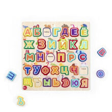 BO Educational Wooden Alphabet And Animals In Russian Lang puzzle