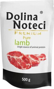 Купить влажные корма для собак Dolina Noteci: Dolina Noteci Dolina Noteci Pies Pure, jagnięcina saszetka 500g