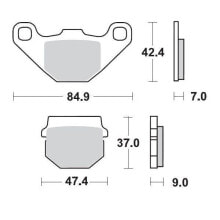 Запчасти и расходные материалы для мототехники MOTO-MASTER Adly 090111 Sintered Brake Pads