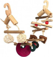 Trixie Bamboo toy with a suspension bridge, 45 cm