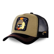 Мужская бейсболка коричневая с принтом Capslab Looney Tunes Martian Trucker - CL/LOO/1/MAR2