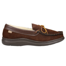 Купить мужская домашняя обувь L.B. Evans: L.B. Evans Atlin Boa Moccasin Mens Brown Casual Slippers 1142