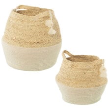 Set of Baskets Alexandra House Living 03770 Brown wicker Rattan Natural Fibre (2 Units)