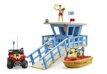 Toy cars and equipment for boys bruder bworld Life Guard Station mit Q.| 62780