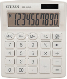 Citizen Citizen calculator SDC810NRWHE calculator, white, desktop, 10 places, dual power supply