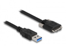 Компьютерный разъем или переходник DeLOCK 87801, 3 m, USB A, Micro-USB B, USB 3.2 Gen 1 (3.1 Gen 1), 5000 Mbit/s, Black