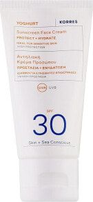 Sonnenschutzcreme für das Gesicht SPF 30 - Korres Yoghurt Sunscreen Face Cream SPF30