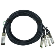 BlueOptics 470-AAXG-BL - 3 m - QSFP - QSFP - Male/Male - Black - 40 Gbit/s