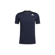 Мужские футболки Мужская футболка спортивная синяя с логотипом Adidas Techfit Compression