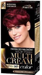 Joanna Multi Cream Color No.35 Стойкая краска для волос, оттенок вишневый красный
