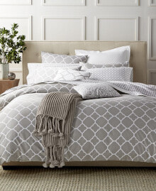 Charter Club geometric Dove 2-Pc. Duvet Cover Set, Twin, Created for Macy's