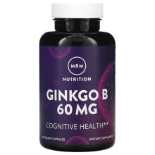 Гинкго Билоба MRM Nutrition, Ginkgo B, 60 mg, 120 Vegan Capsules