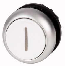 Умные розетки, выключатели и рамки eaton M22-D-W-X1 подставка для ноутбука Выключатель с нажимной кнопкой Черный, Металлический, Белый 216611