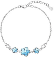 Женские ювелирные браслеты silver bracelet with Swarovski crystals Blue 33112.3