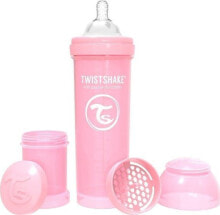 Бутылочки и ниблеры для малышей Twistshake Twistshake Butelka antykolkowa Różowa - 330 ml
