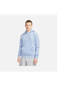 Sportswear Club Fleece Pullover Hoodie Mavi Erkek Sweatshirt