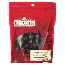 Bergin Fruit and Nut Company, Черный шоколад и карамель с морской солью, 198 г (7 унций)
