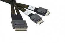 Supermicro CBL-SAST-1021 кабельный разъем/переходник SFF-8611 2 x SFF-8611 Черный
