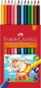 Faber-Castell FABER-CASTELL Buntstifte dreikant Jumbo 5.4mm 12er Karton