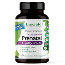 Витаминно-минеральные комплексы Emerald Labs Prenatal 1-Daily Multi  Мультивитаминный комплекс для беременных Без глютена и ГМО  60 вегетарианских капсул