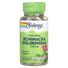 Solaray, True Herbs, Echinacea Goldenseal, 500 mg, 100 VegCaps