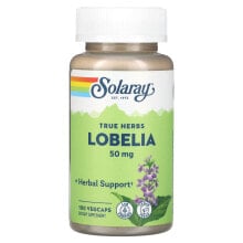 Solaray, True Herbs Lobelia, 50 mg, 100 VegCaps