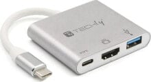 Stacja/replikator Techly USB-C (IADAP USB31-HDMIPTY)