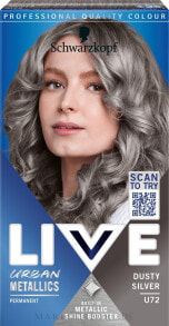 Купить краска для волос Live: Haarfarbe - Schwarzkopf Live Urban Metallics Intense Colour U72 - Dusty Silver