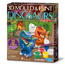 4M 3D Mould & Paint/Dinosaurs
