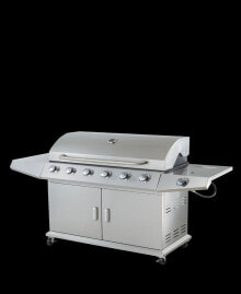 Simplie Fun streamdale Furniture Propane Grill 6 Burner Barbecue Grill Stainless Steel Gas Grill