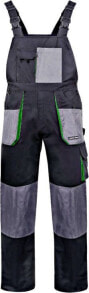 Lahti Pro Work dungarees, black and green, size 2L (L4060654)