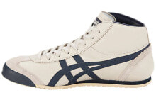 Onitsuka Tiger鬼塚虎 Mexico Mid Runner 简约 中帮 跑步鞋 男女同款 米白蓝 / Кроссовки Onitsuka Tiger Mexico Mid Runner THL328-1659