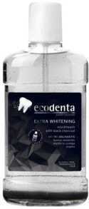 Ecodenta	Extra Whitening Mouthwash Отбеливающий ополаскиватель с черным углем без спирта 500 мл