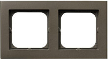 Розетки, выключатели и рамки ospel Double frame Sonata chocolate metallic (R-2R / 40)