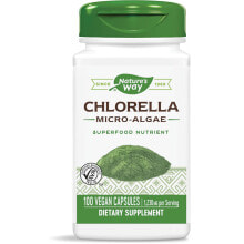 Водоросли nature's Way Chlorella Micro-Algae Хлорелла, микроводоросли Без глютена 1230 мг 100 веганских капсул