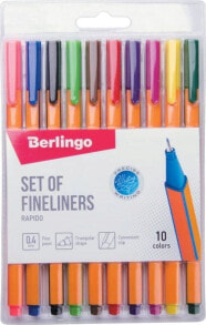 Письменная ручка Berlingo Berlingo, zestaw cienkopisów Rapido, color, 10szt, 0.4mm