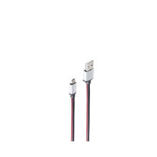 shiverpeaks BS14-50105 USB кабель 2 m USB 2.0 USB A Micro-USB B Черный, Красный