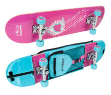 HUDORA 12172 скейтборд в сборке Скейтборд (классика) Синий, Розовый Дерево