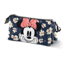 KARACTERMANIA Eco Triple Minnie Mouse Happy Field Pencil Case