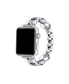 Купить ремешки и браслеты для часов POSH TECH: Women's Aphrodite Heart Silver Stainless Steel Band for Apple Watch 38mm, 40mm, 41mm, 42mm, 44mm, 45mm, 49mm