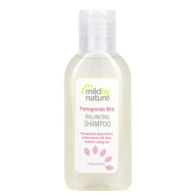 Шампуни для волос Mild By Nature, Pomegranate Mint Balancing Shampoo, Travel Size, 2.10 fl oz (63 ml)