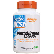 Пищеварительные ферменты Doctor's Best Nattokinase Фермент наттокиназа 2000 FU 270 вегетарианских капсул