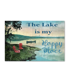 Trademark Global jean Plout 'The Lake Is My Happy Place' Canvas Art - 19