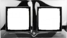 Розетки, выключатели и рамки kontakt-Simon Double frame SIMON54, metal, chrome - DR2 / 63