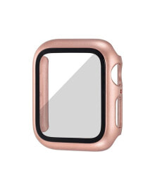 WITHit unisex Rose Gold Tone/Gold Tone Full Protection Bumper with Integrated Glass Cover Compatible with 41mm Apple Watch