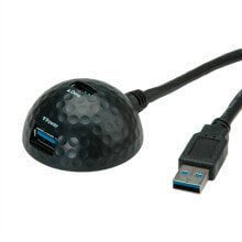 Компьютерные разъемы и переходники Value USB 3.0 "DOME" Cable, black 1.5 m USB кабель 11.99.8999