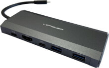 Купить компьютерные разъемы и переходники LC Power: Stacja/replikator LC-Power USB-C z M.2 SSD (LC-HUB-C-MULTI-7-M2)